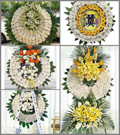 浙江省宁波慈溪市胜山镇花圈速递